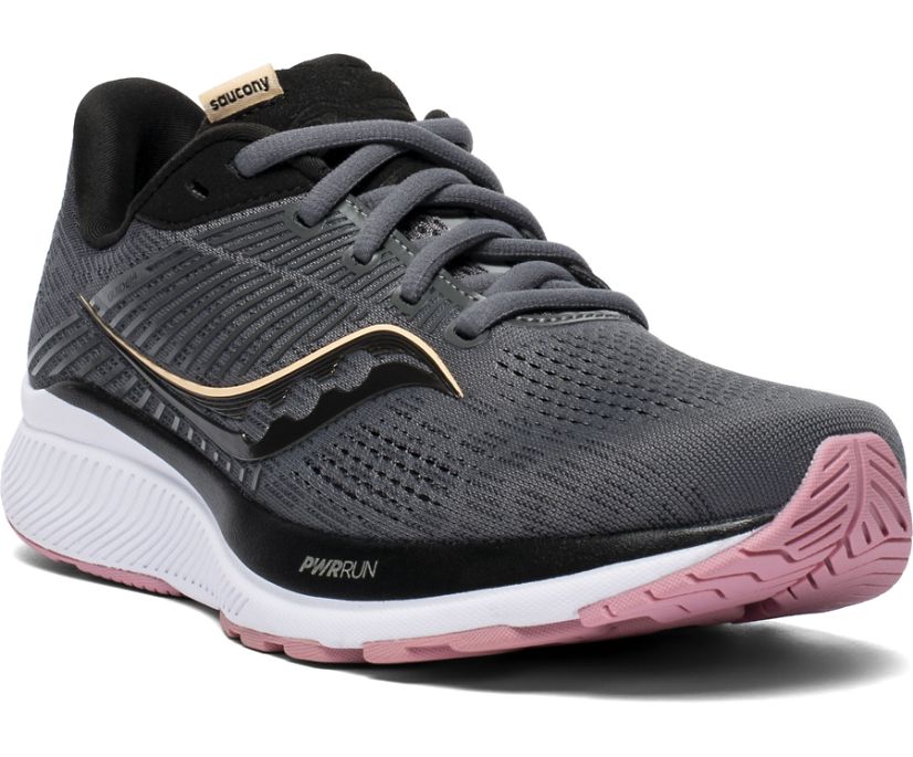 Women's Saucony Guide 14 Running Shoes Grey / Rose | Singapore 142SGLO